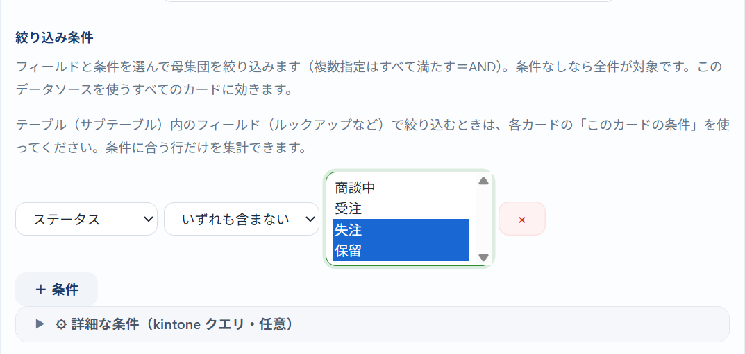 ダッシュボード for kintone｜グラフ・集計を1枚に(BI/可視化