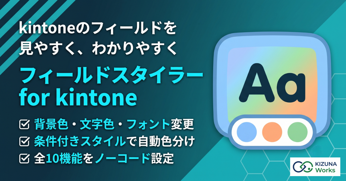 フィールドスタイラー for kintone プラグイン